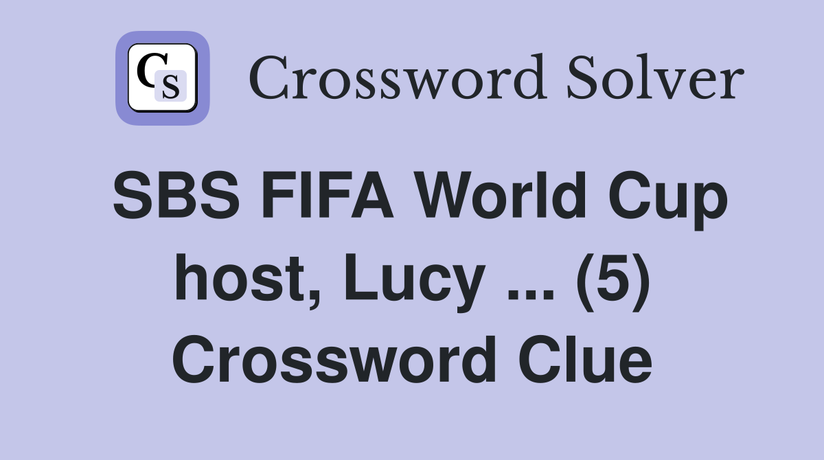 four time fifa world cup crossword clue